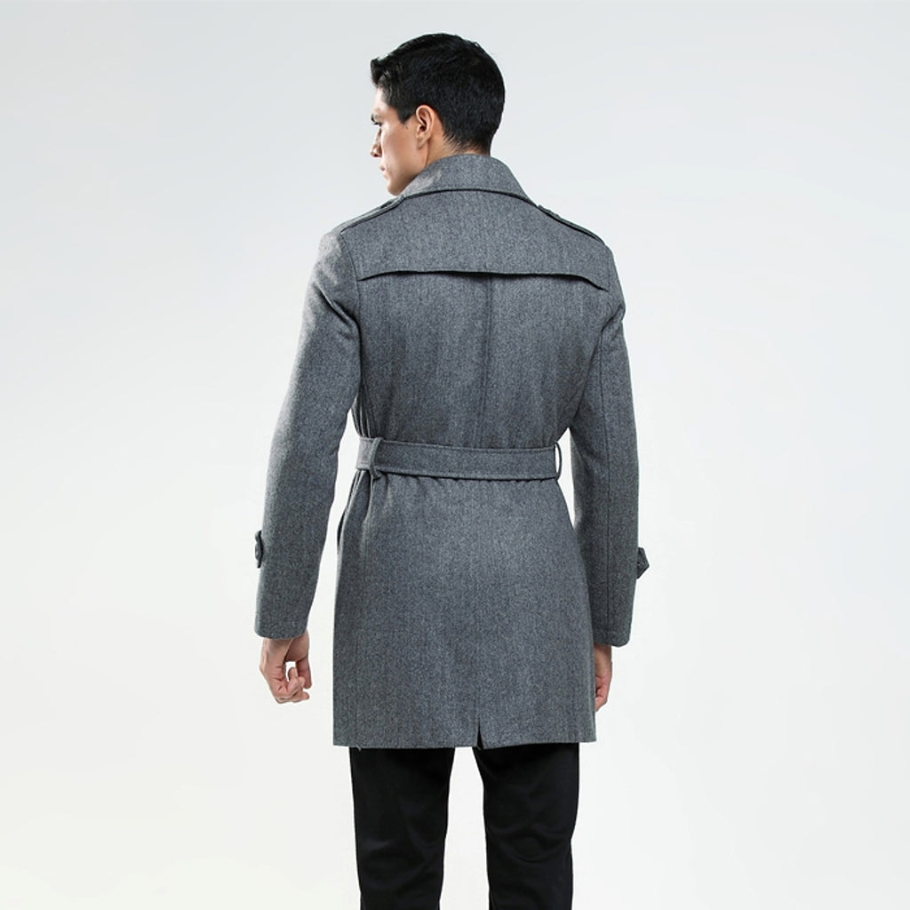 Korean Chic™ Men's Wool Coat – Sophistication & Modern Style - enhanced image 3