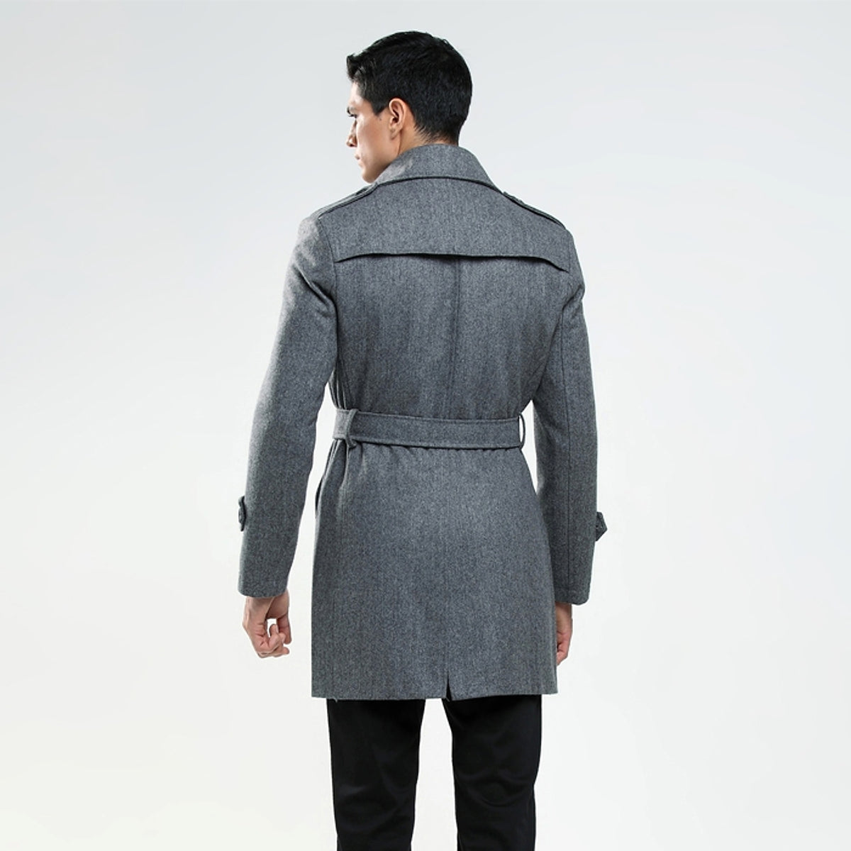 Korean Chic™ Men's Wool Coat – Sophistication & Modern Style - enhanced image 3