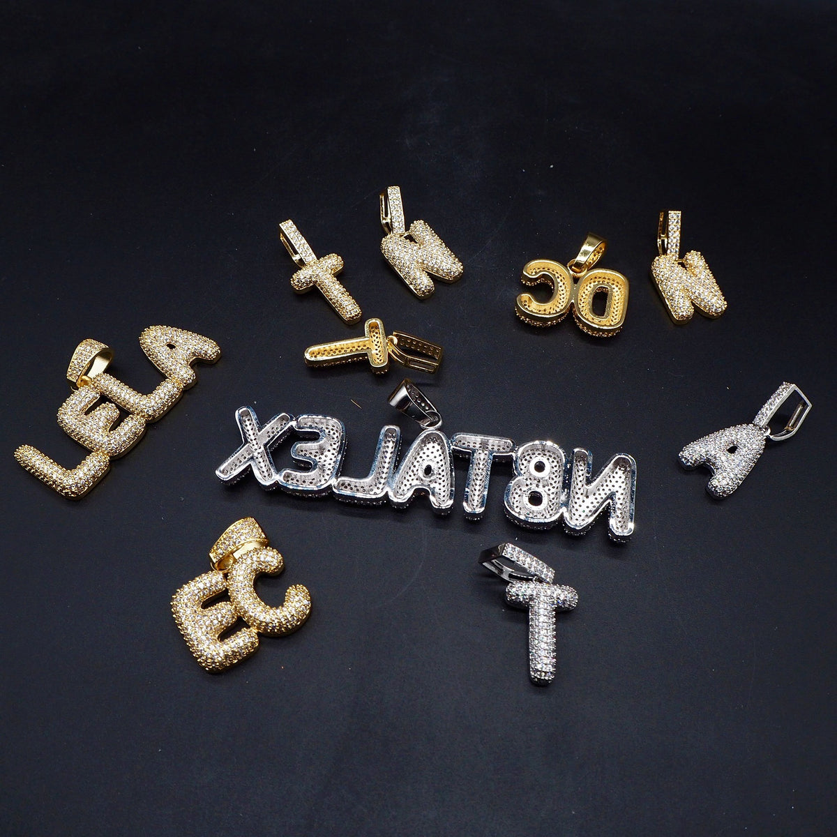 Personalized Letter Pendant Necklace – Minimalist Gold & Silver Initial Jewelry - enhanced image 3