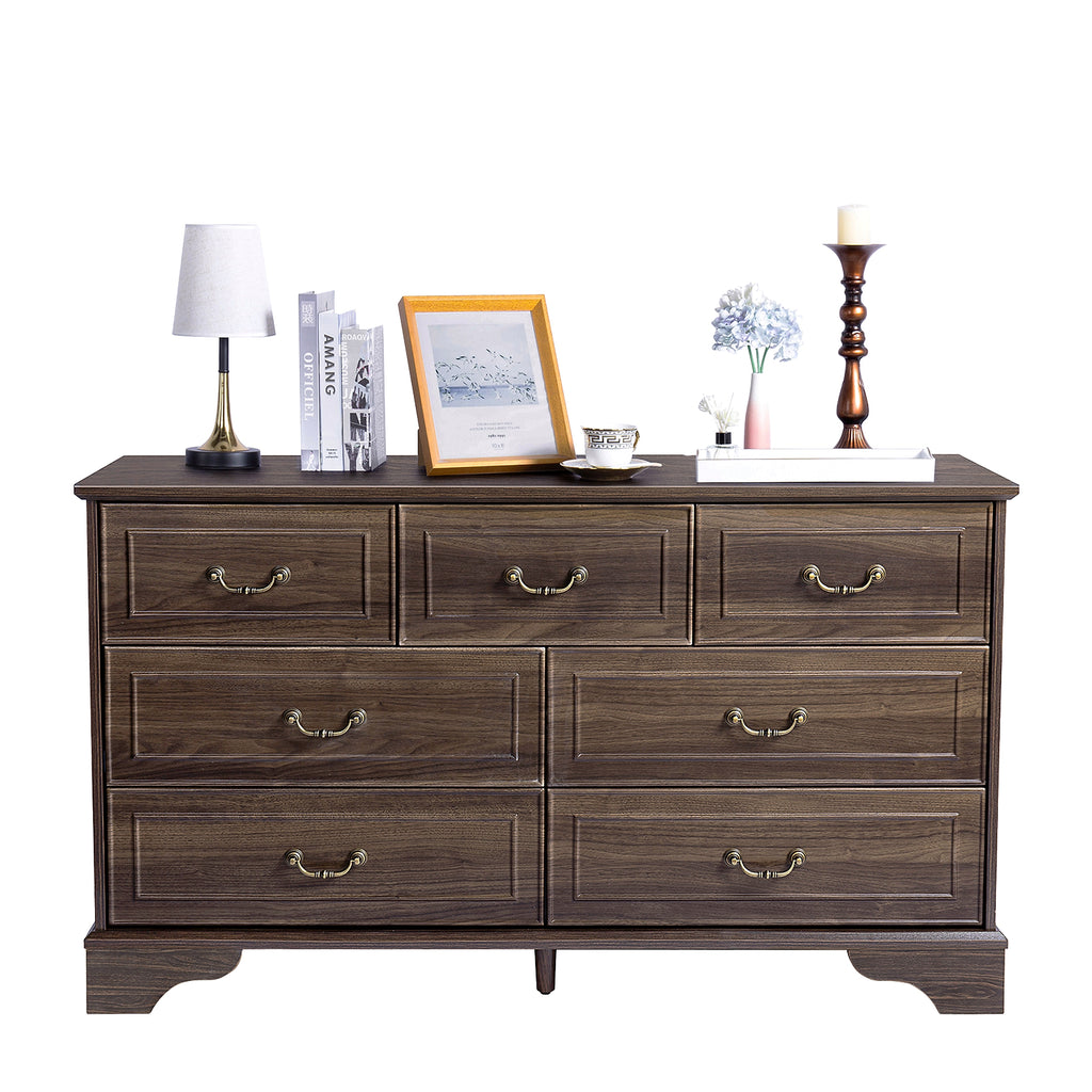 Lunelux™ – 7-Drawer Chest of Drawers (P2 MDF, Walnut Finish) - enhanced image 3