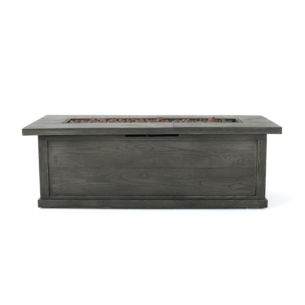 LuneluX_Home – Outdoor LuxeFire Table (Grey Finish, 50K Flame) - enhanced image 3