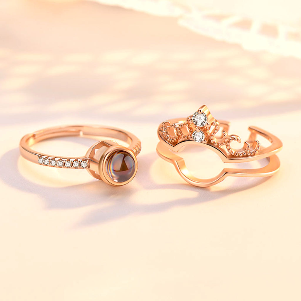 LuxeJewels™ – 925 Projection Ring with Personalized Photo - enhanced image 3