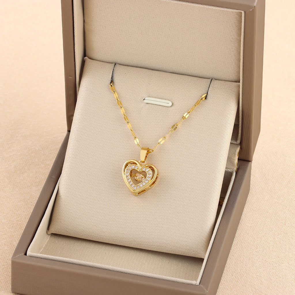 LuxeJewels™ – Double Layer Love Necklace (Titanium Steel) - enhanced image 3
