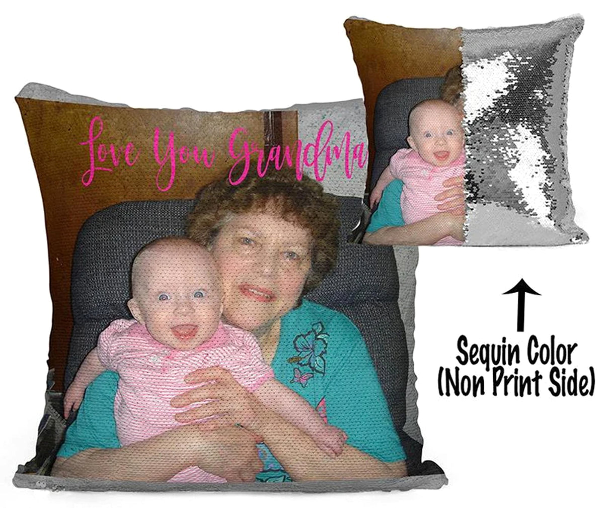 MagicSpark™ – Custom Sequin Photo Pillowcase (40×40 cm) - enhanced image 3