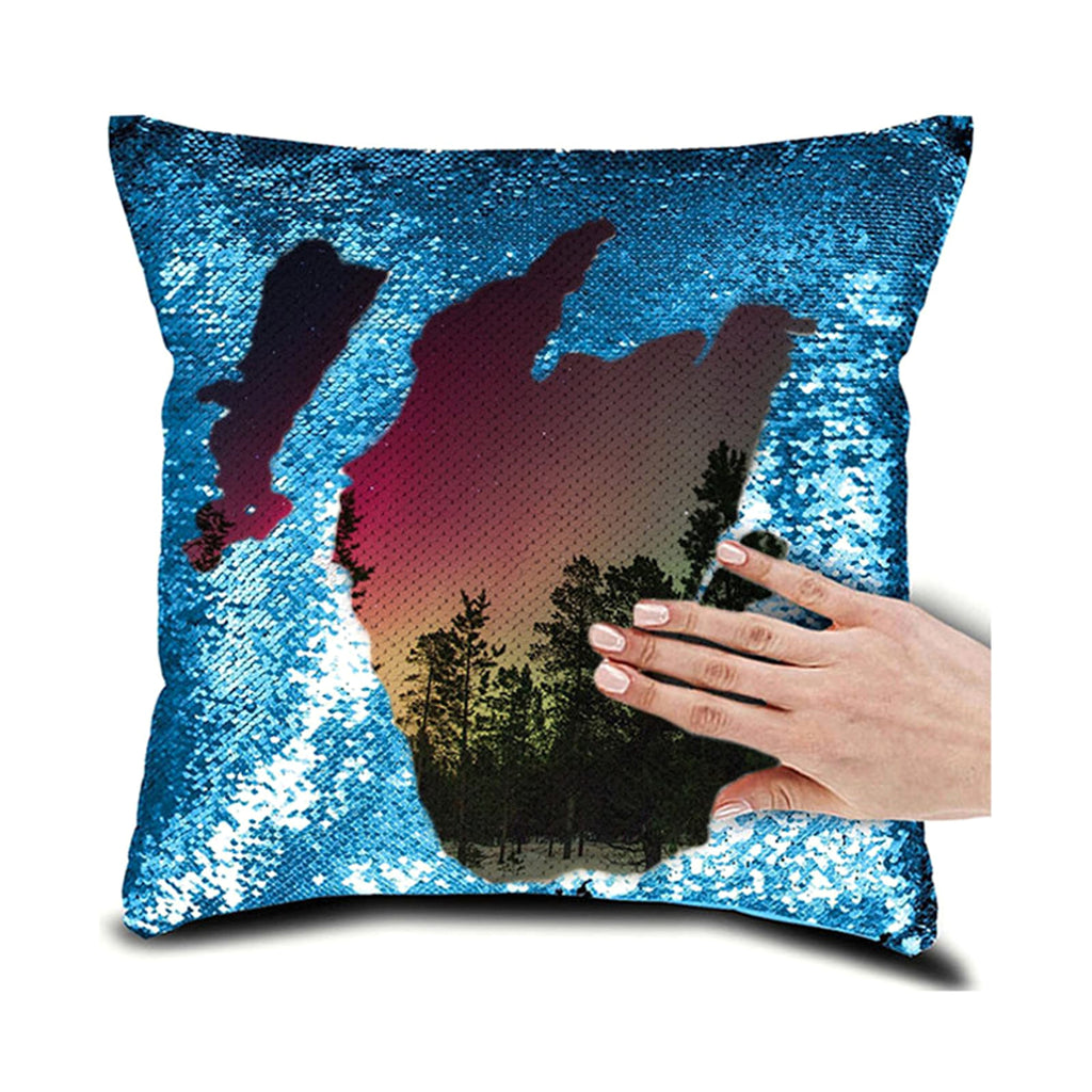 MemoryGlimmer™ – Custom Sequin Pillowcase with Photo or Name (40×40 cm) - enhanced image 3