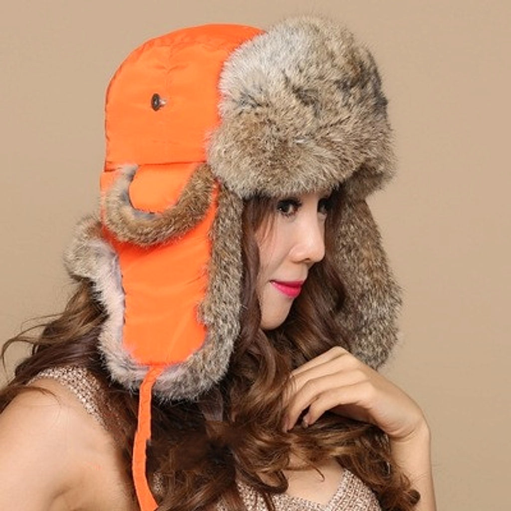 Men And Women Rabbit Fur Hat - enhanced image 3