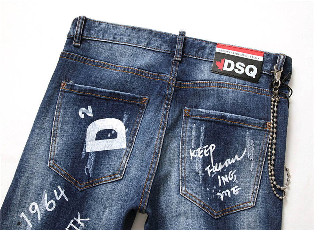 men jeans famous D2 Men slim jeans - enhanced image 3