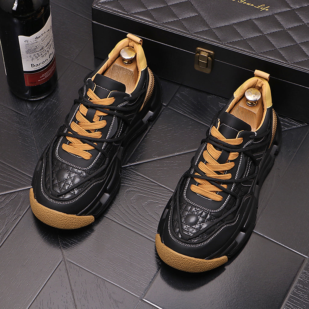 UrbanWalk™ – Colorblock Plush Winter Sneakers for Men - enhanced image 3
