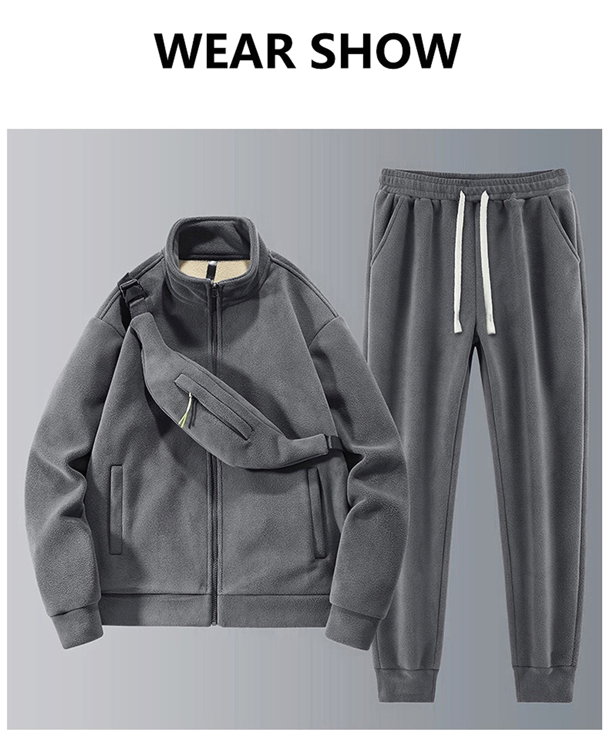 Men 's Fleece Tracksuit - enhanced image 3