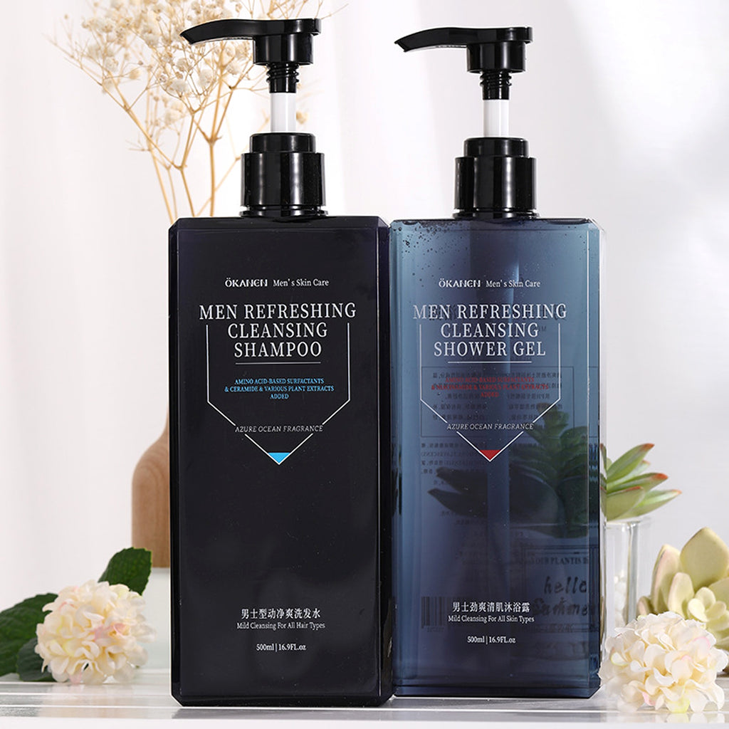 Men’s Shower Gel + Shampoo Set (2×500ml) - enhanced image 3