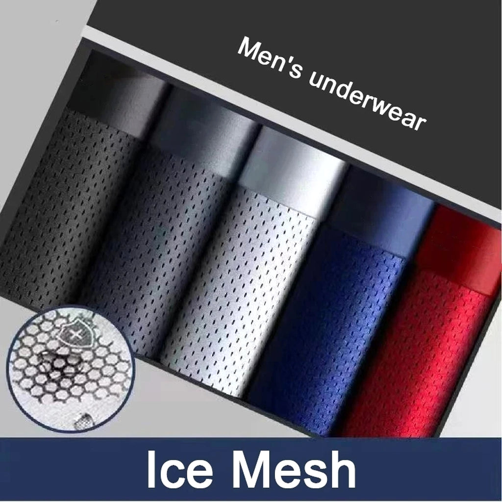 Men's Breathable Mesh Ice Thin Summer Underwear - enhanced image 3