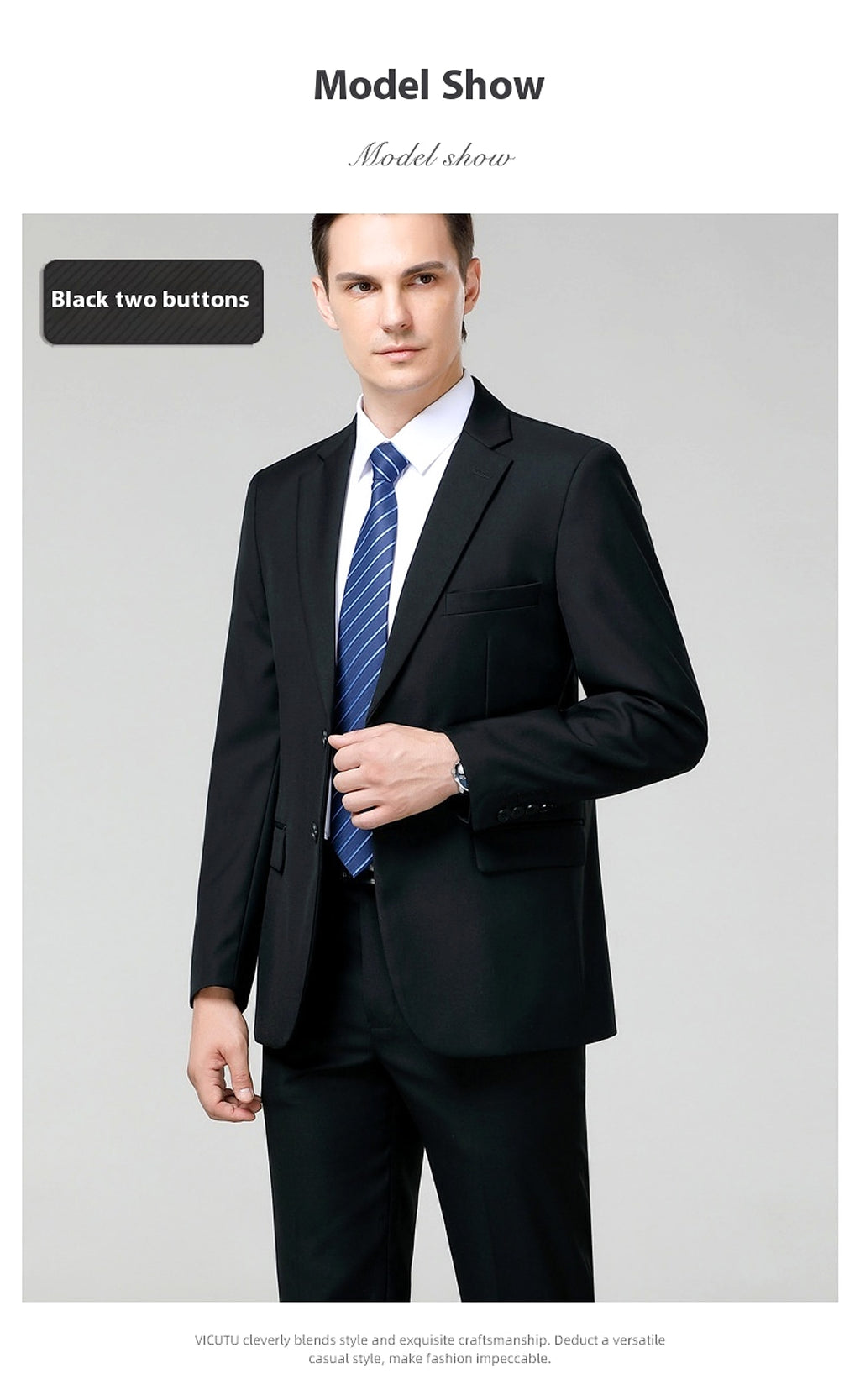 Men's Business Formal Groom Dress Wedding - enhanced image 3