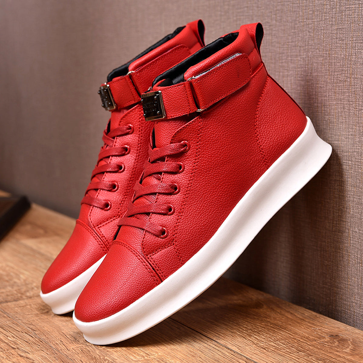 Men's casual high-top sneakers - enhanced image 3