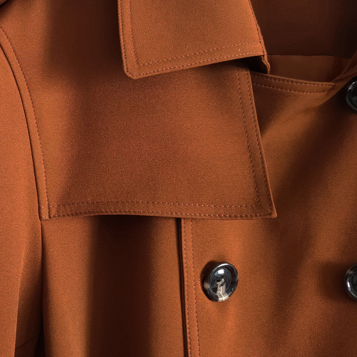 Men's Classic Double-breasted Trench Coat Long - enhanced image 3