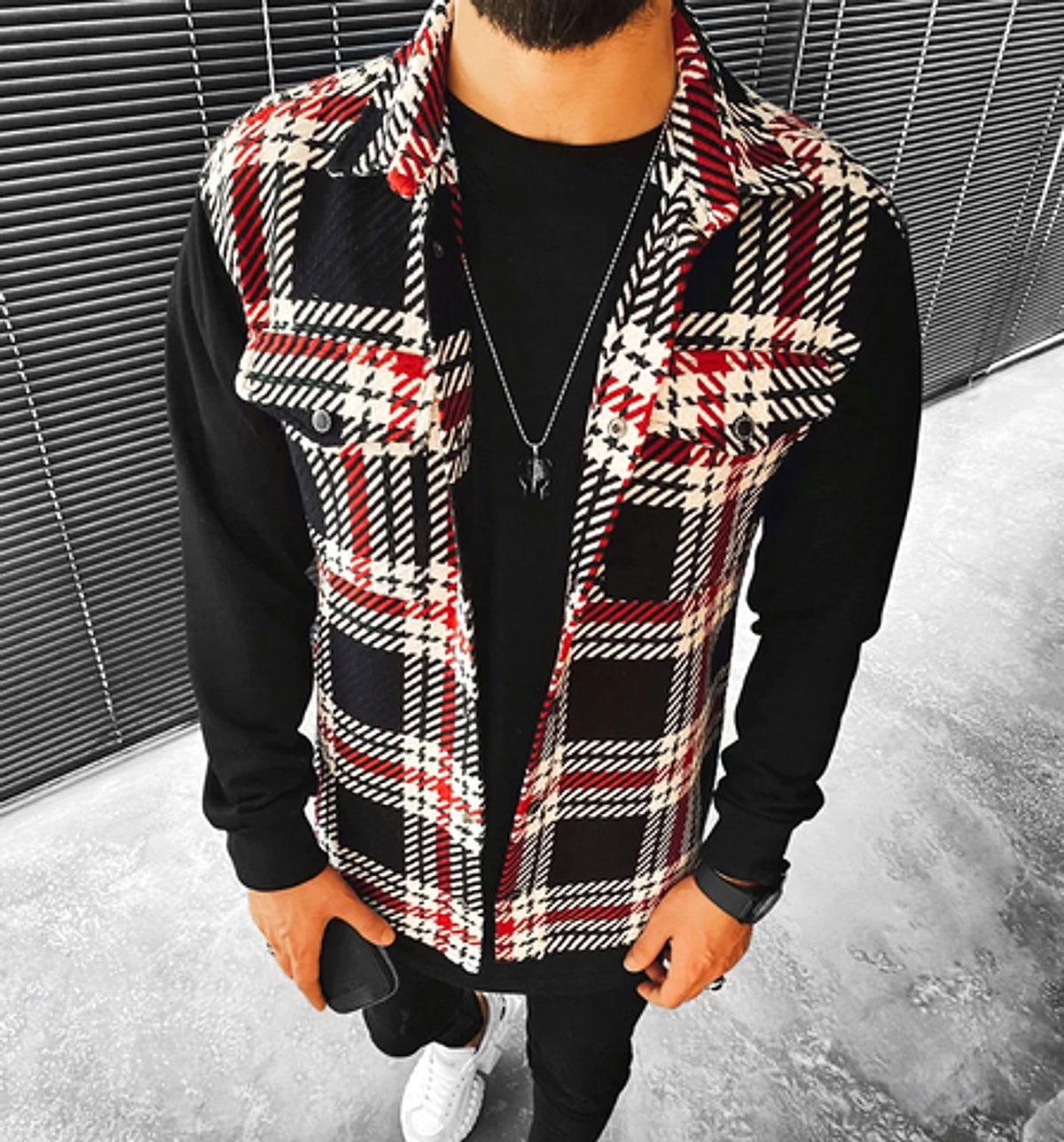 Men's Diamond 3d Digital Printing Loose Jacket - enhanced image 3