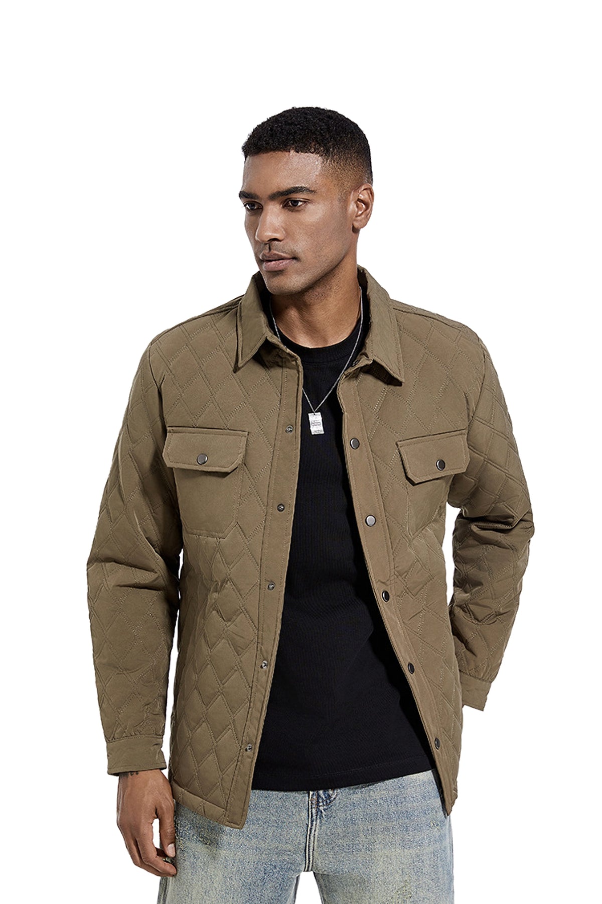 Men's Fashion Jacket Business Jacket Cotton Jacket - enhanced image 3