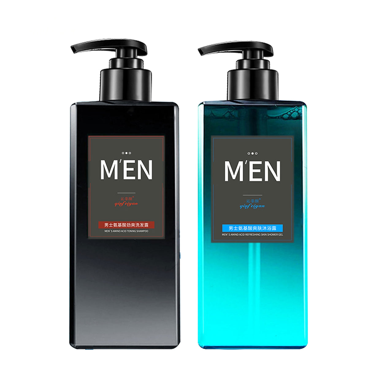 Men's Fragrance Shower Gel & Shampoo Set – 500ml Each - enhanced image 3