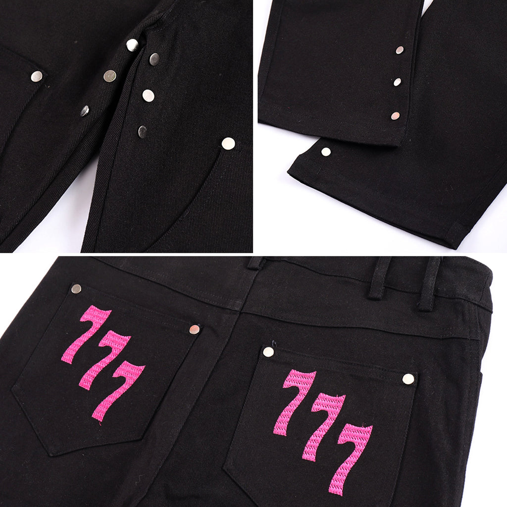 UrbanEdge™ – Embroidered Streetwear Jeans for Men (Handfinished) - enhanced image 3