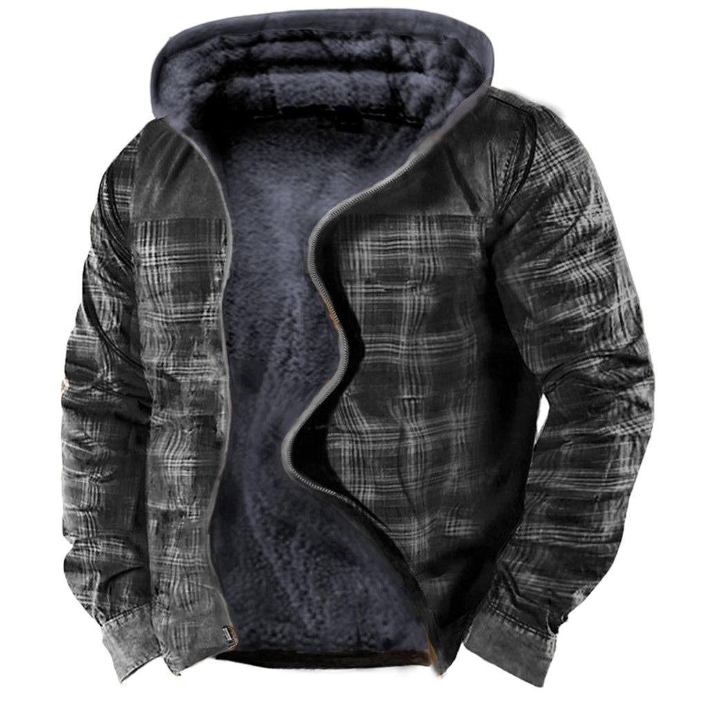Men's Hooded Printed Sweater - enhanced image 3