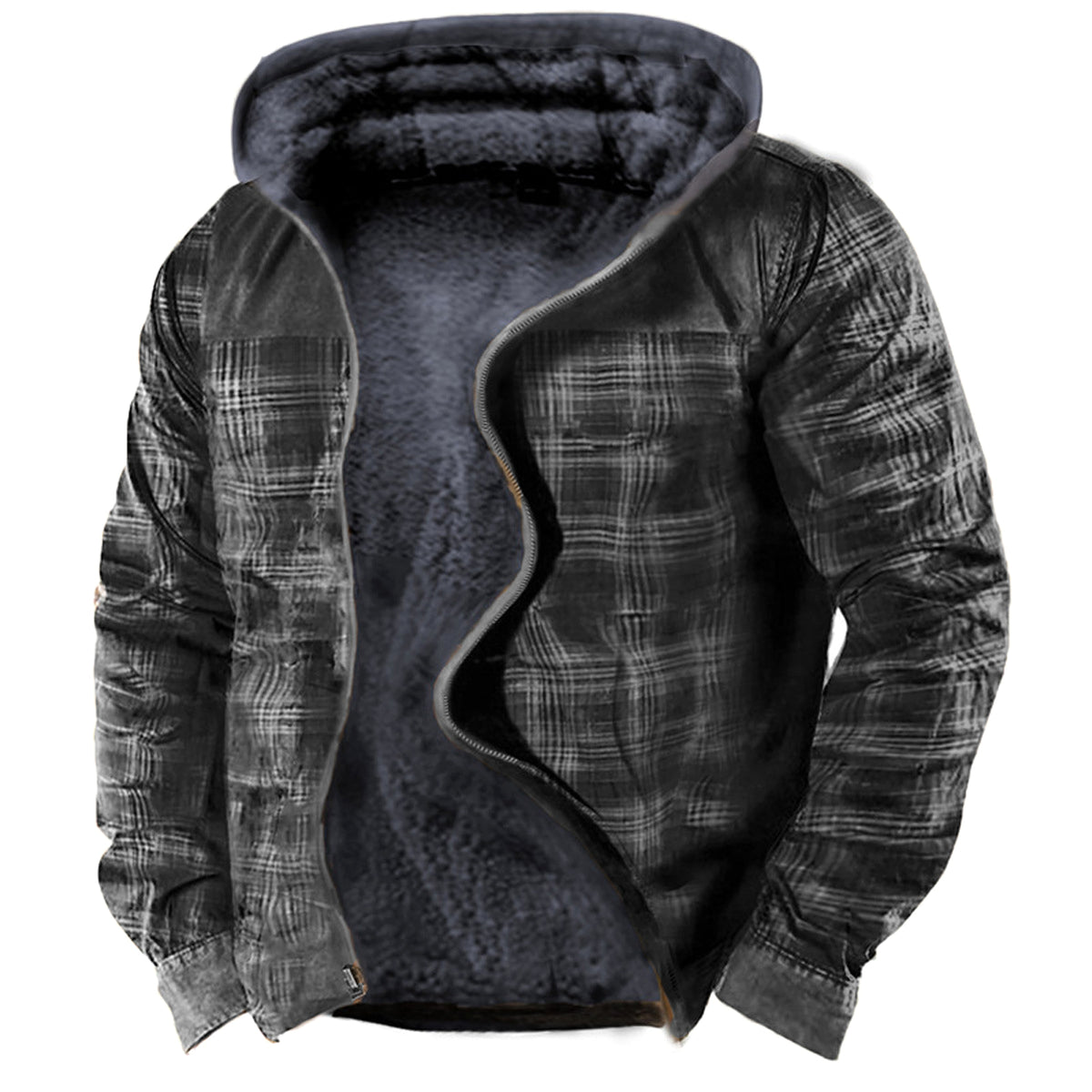 Men's Hooded Printed Sweater - enhanced image 3