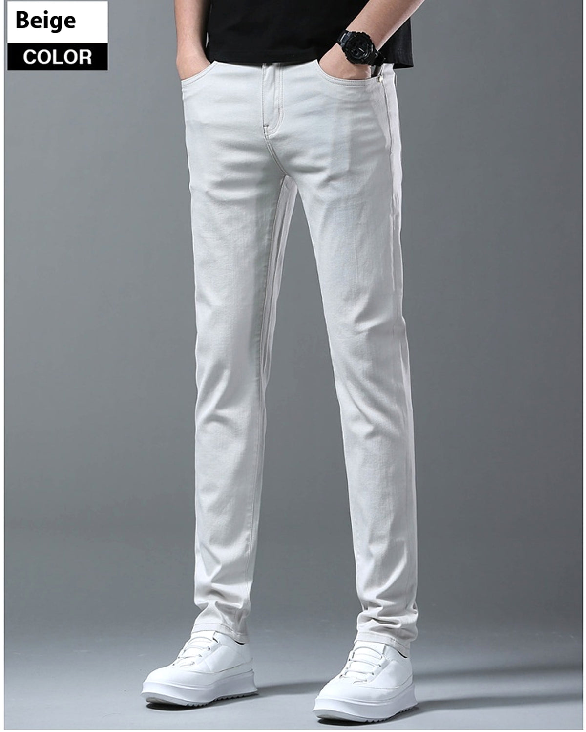 Men's Korean Style Slim-fitting Ankle-tied Youth High-end Pants - enhanced image 3