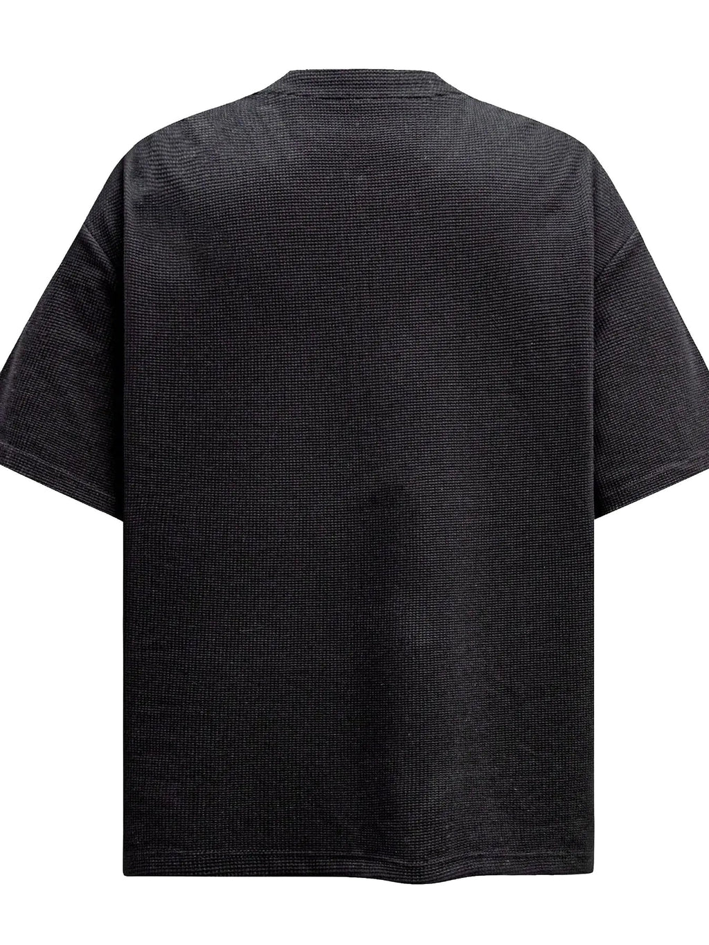 Men's Letter Quarter Zip Short Sleeve T-Shirt - enhanced image 3