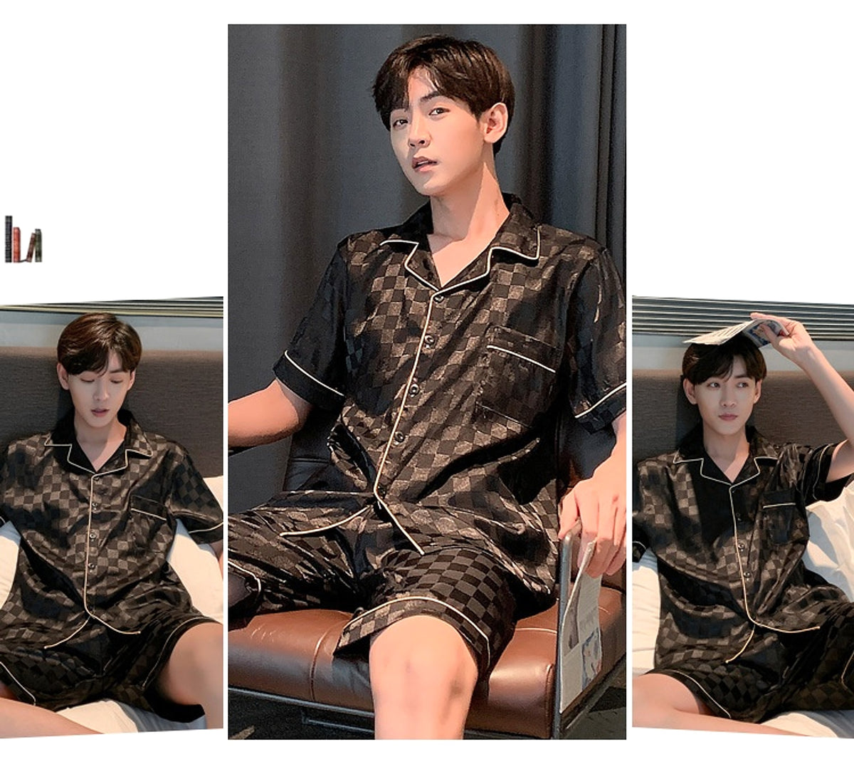 Men's Pajamas Summer Homewear Suit - enhanced image 3