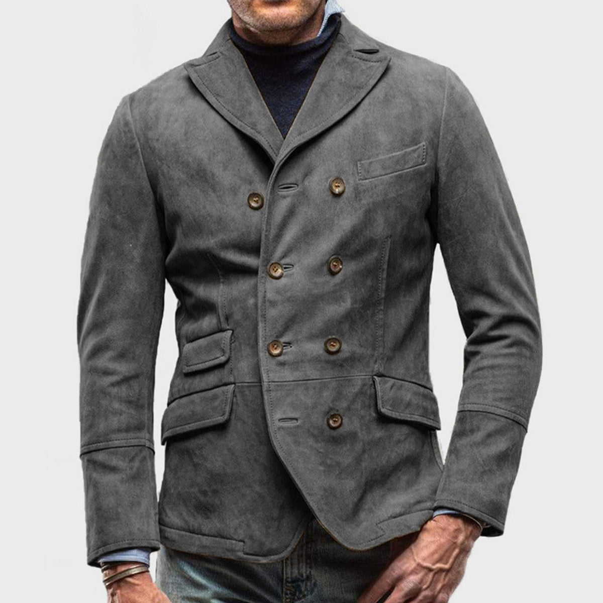 Men's Retro Casual Jacket Men's Jacket - enhanced image 3