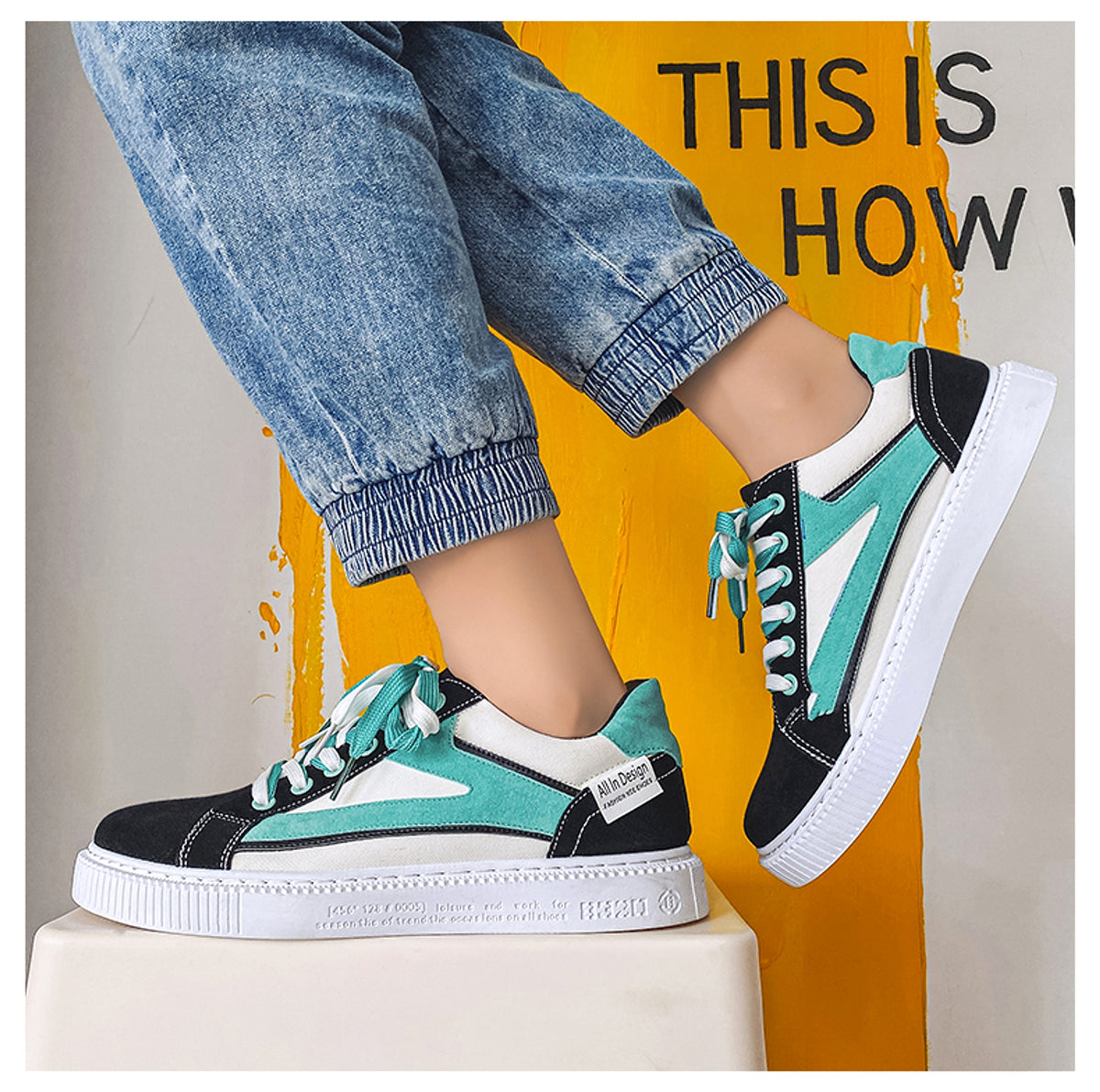 Men's Shoes Summer New Breathable Thin Sneakers Casual Low Top - enhanced image 3