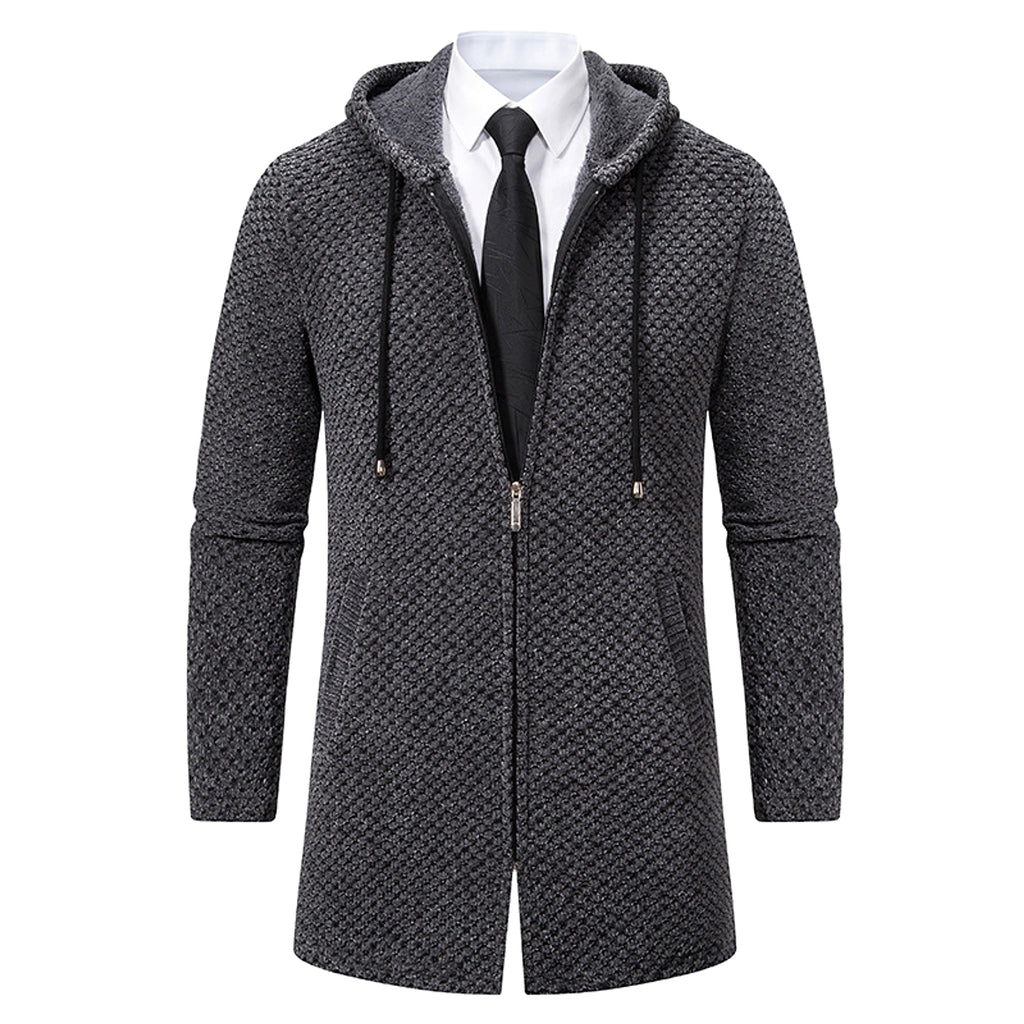 A.1 Men's Solid Color Cardigan Sweater - enhanced image 3