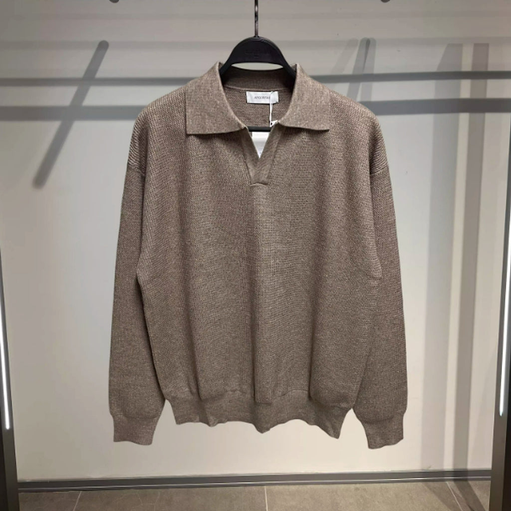 Men's Spring And Autumn Knitted Sweater - enhanced image 3