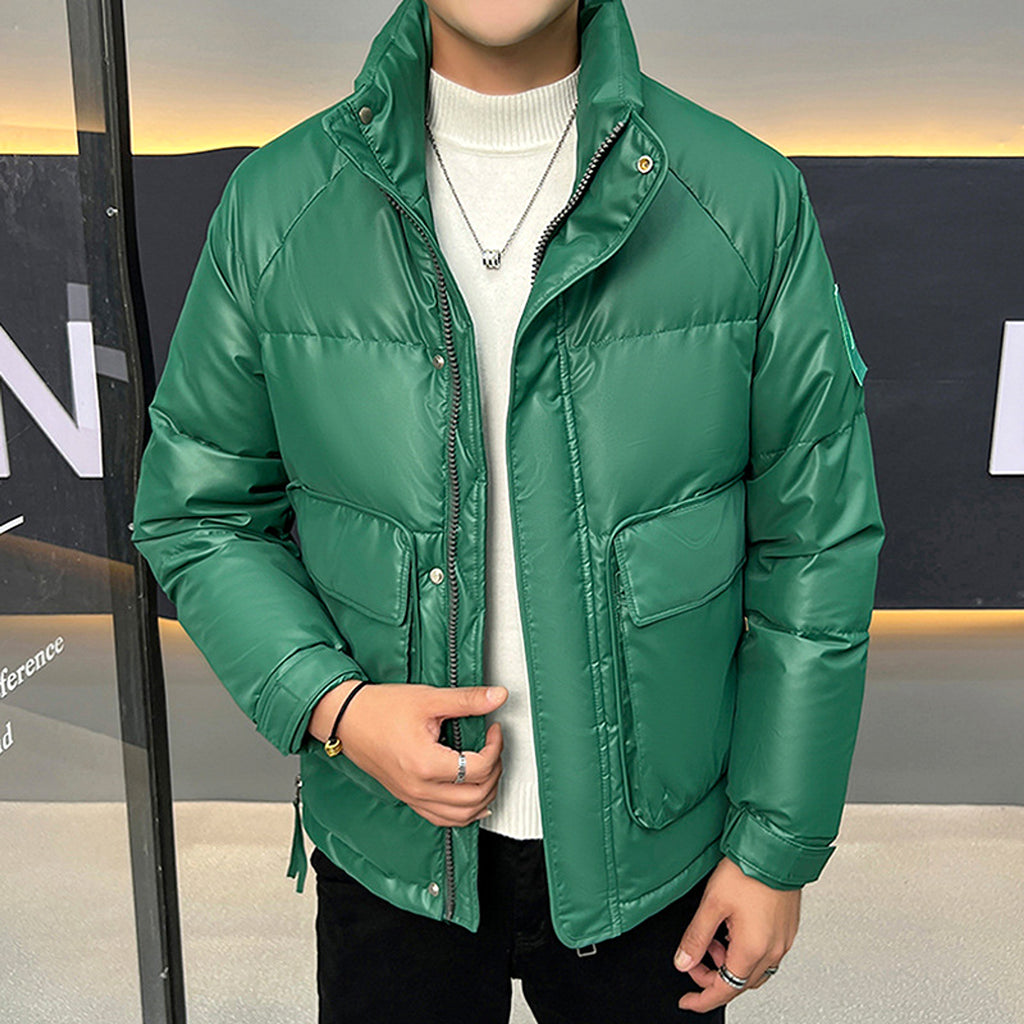 Men's Stand-up Collar Down Jacket Coat - enhanced image 3