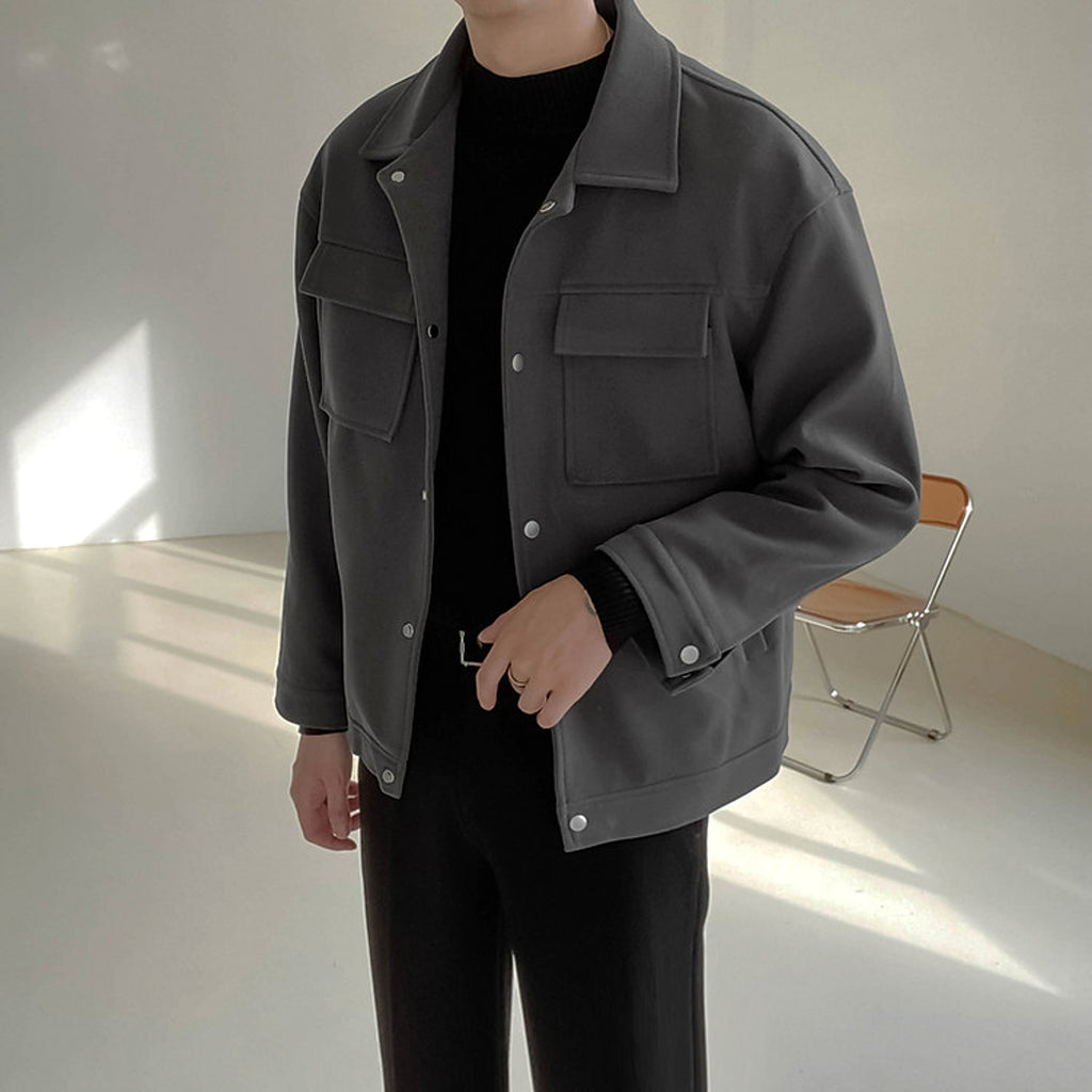 Men's Thick Loose Casual Short Jacket - enhanced image 3