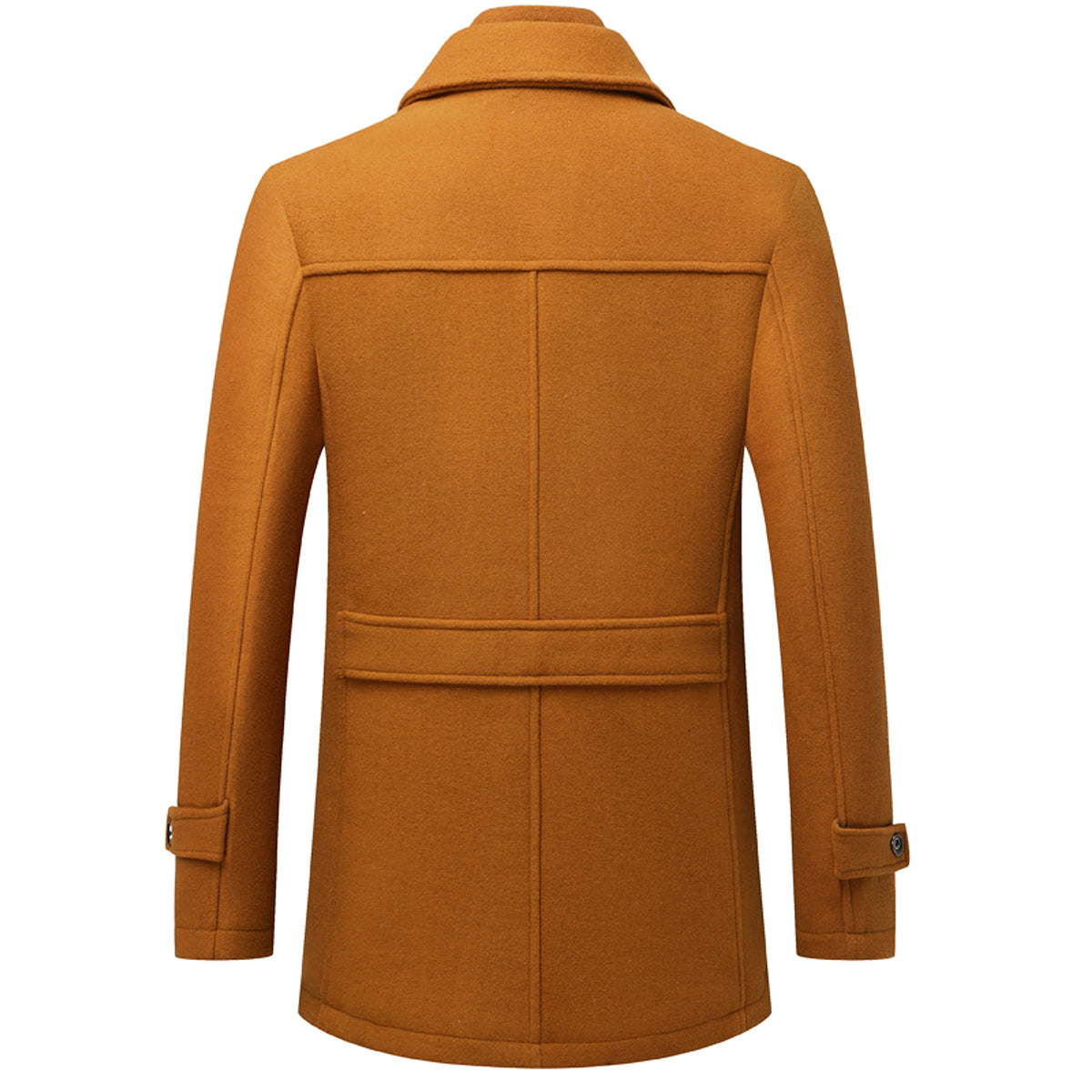 Men's Wool Woolen Thickened Overcoat Jacket - enhanced image 3