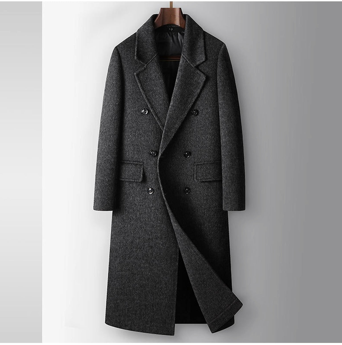 Men's Woolen Coat Autumn And Winter - enhanced image 3