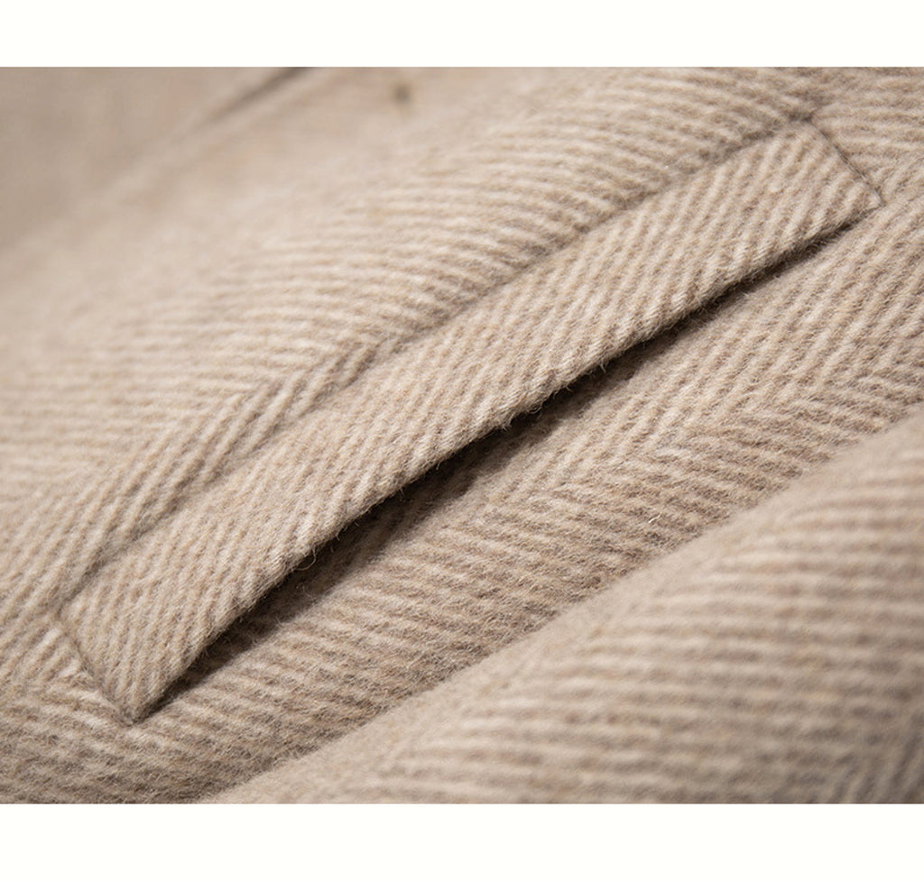 MetroElite™ Men's Wool Coat – Premium Herringbone Winter Edition - enhanced image 3