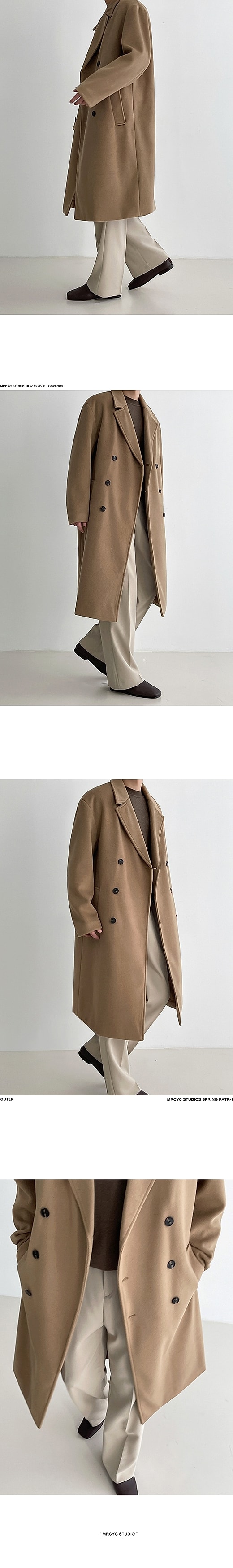 MetroElite™ Men's Wool Coat – Premium Winter Elegance - enhanced image 3