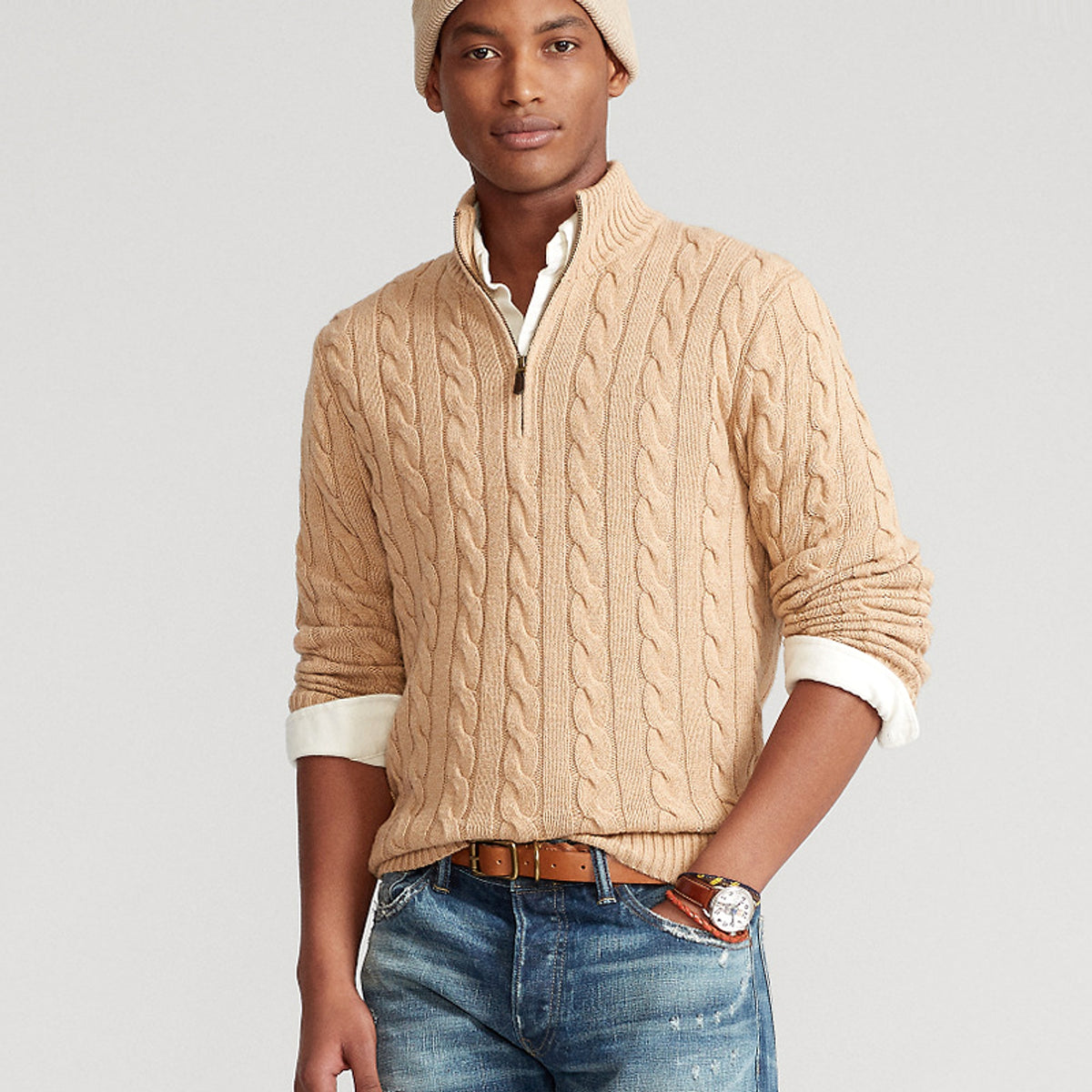 New Men's Warm Thick Needle Turtleneck Sweater Men - enhanced image 3