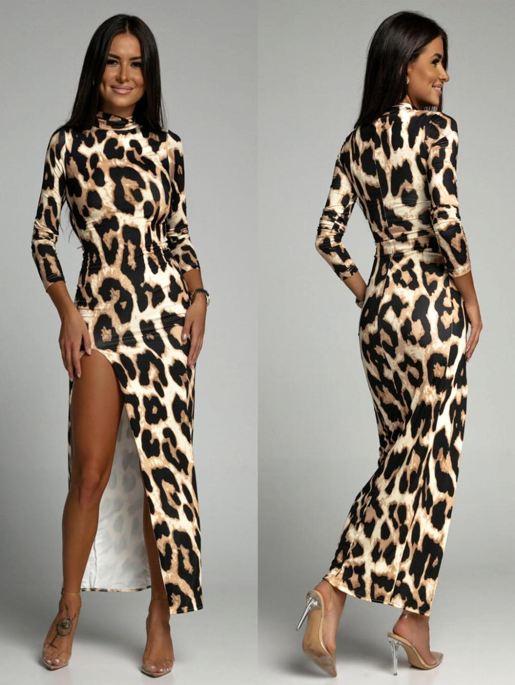New Slim Dress Long Sleeve Dress - enhanced image 3