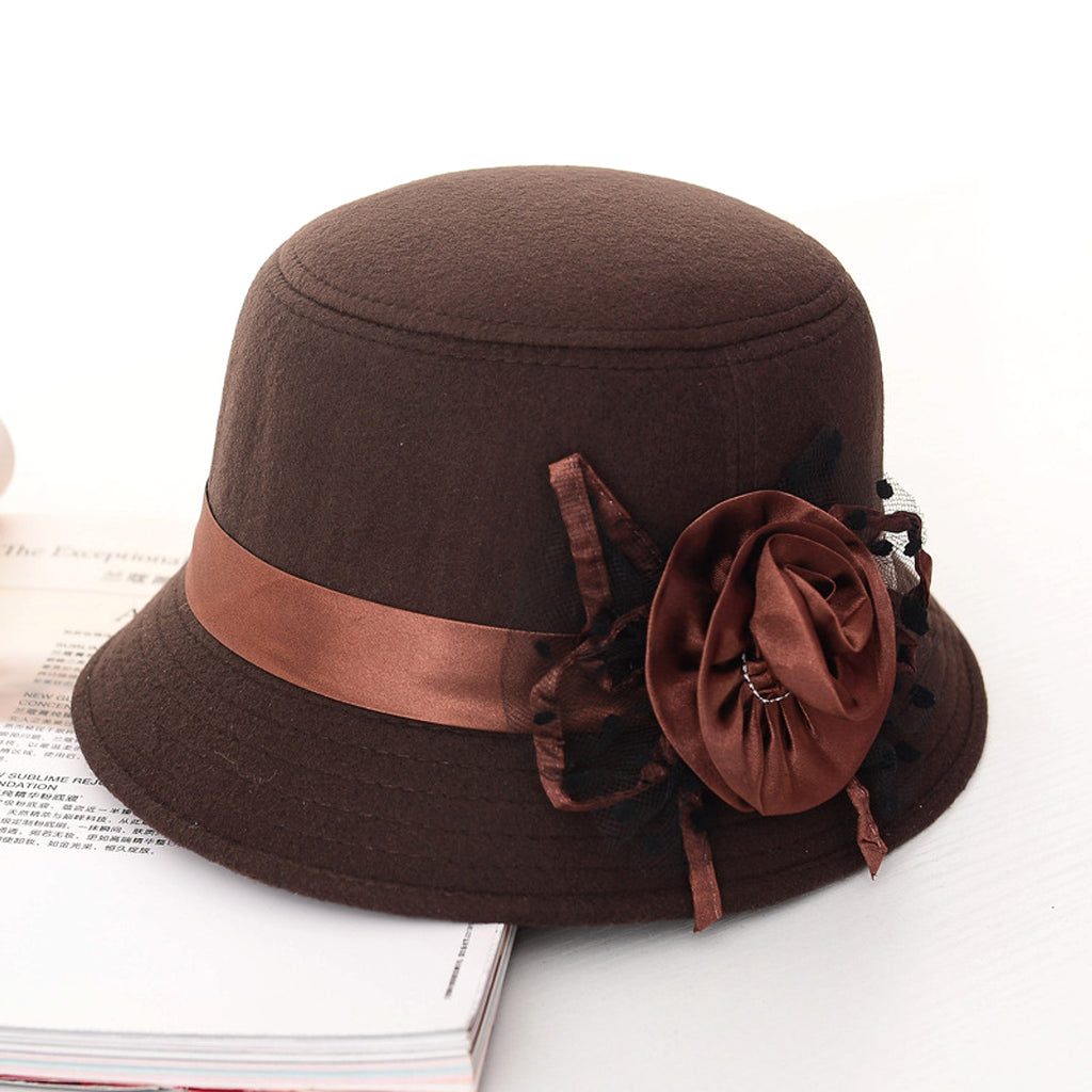 New Style Casual Ladies Big Brim Woolen Hat - enhanced image 3