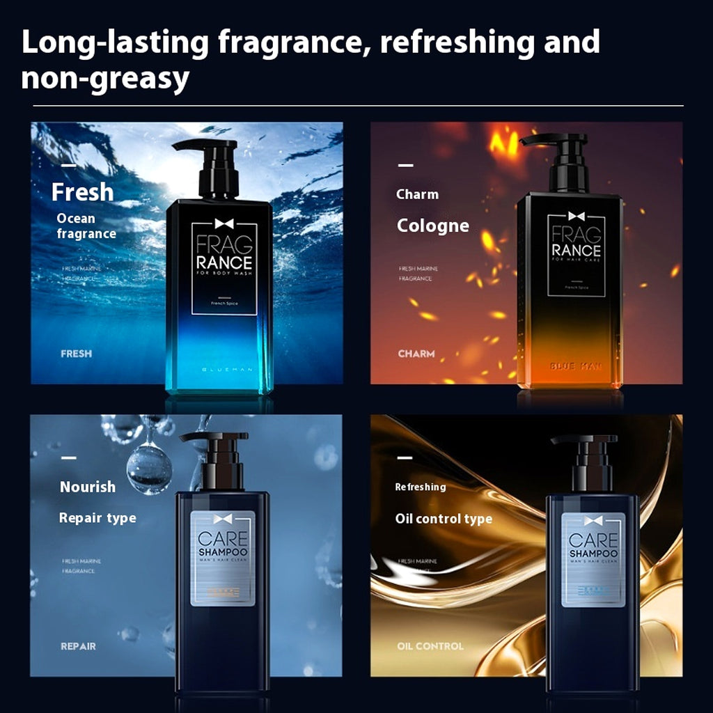 NOX | Parfum-Infused Shower Gel for Men – Niche Grooming Edition (500ml Set) - enhanced image 3