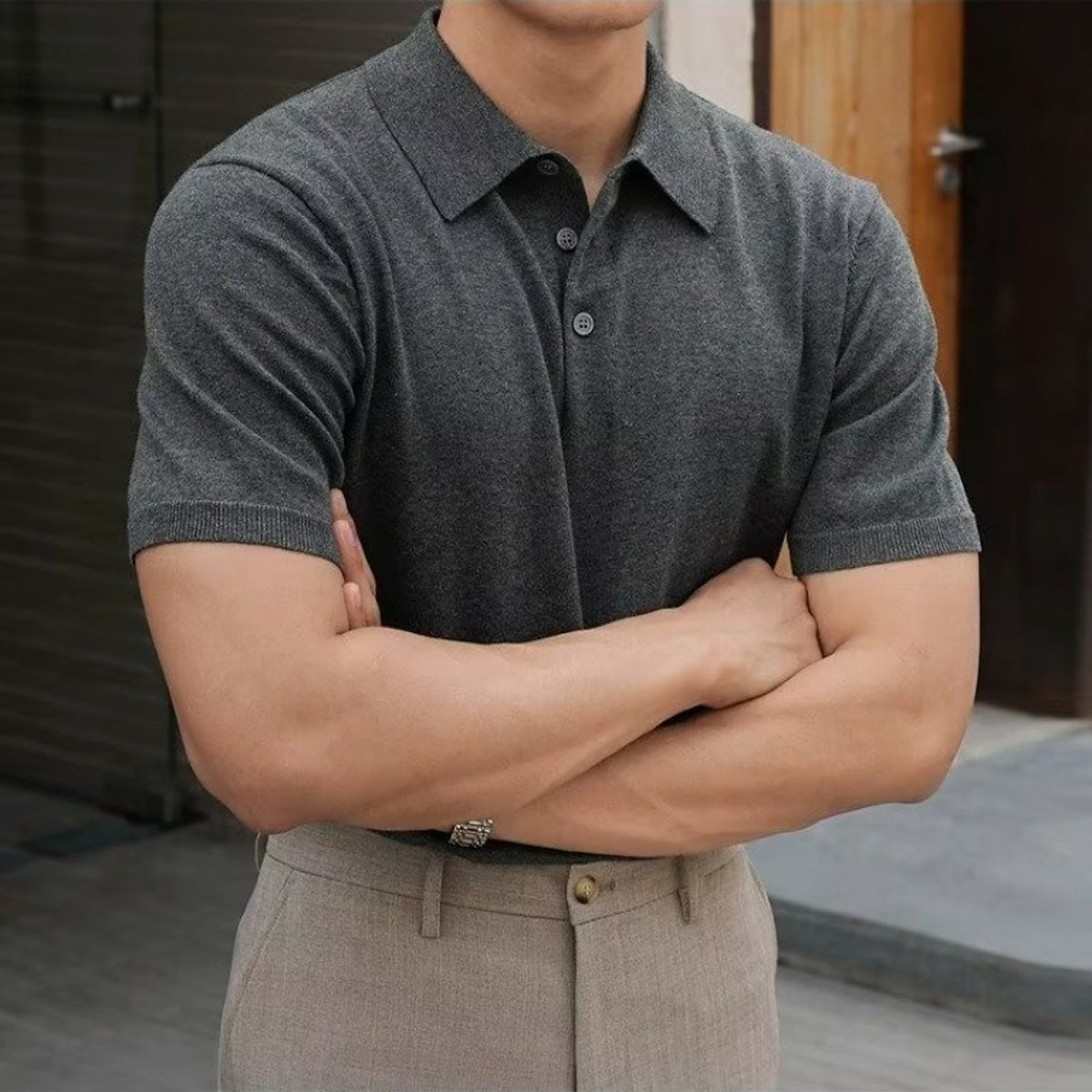 Modern Essential Men's Polo Shirt - enhanced image 3