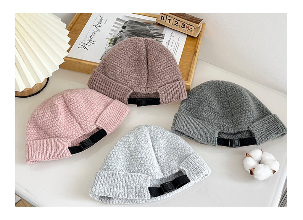Outdoor Warm Hemming Knitted Woolen Cap - enhanced image 3