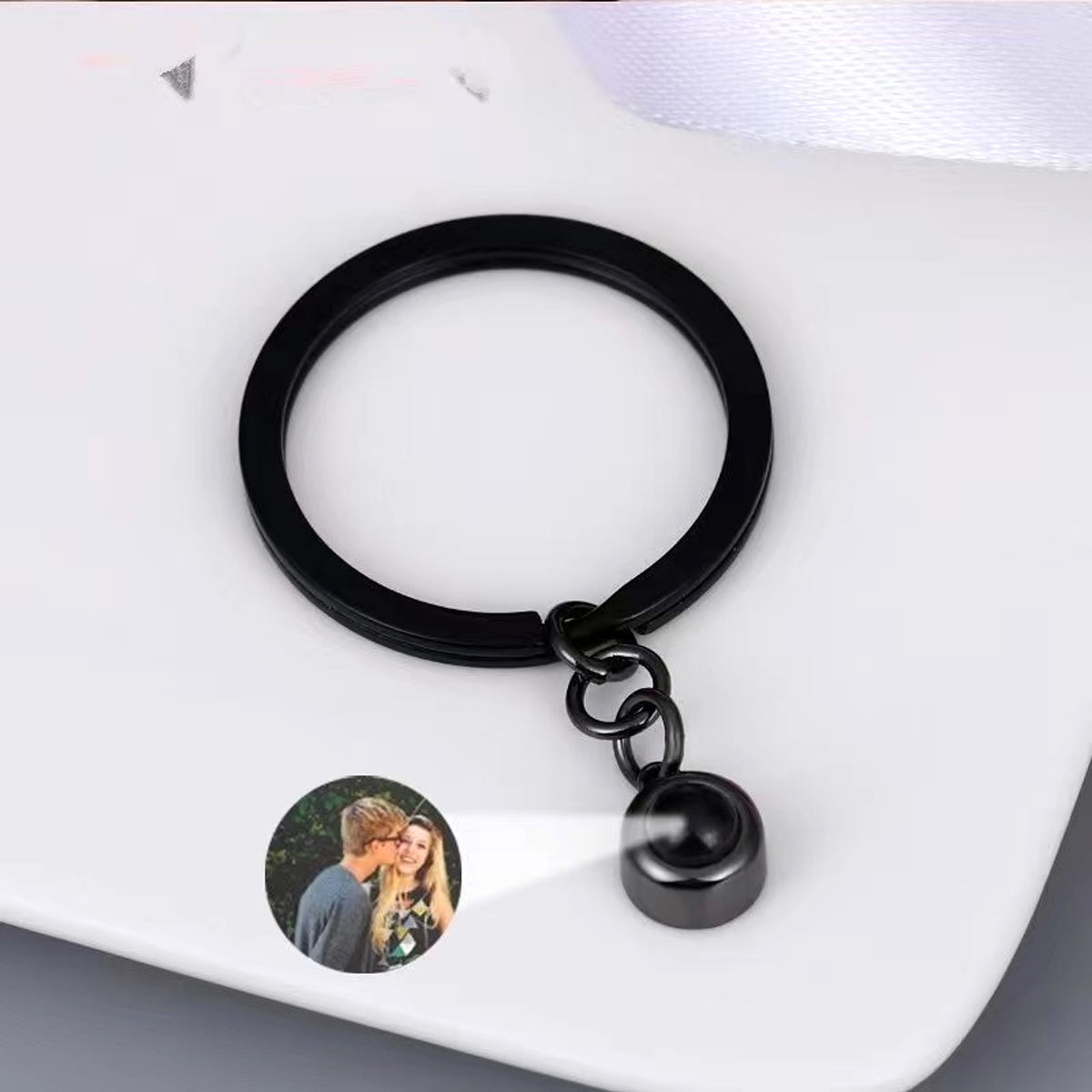 Personalized Photo Projection Keychain – A Timeless Keepsake - enhanced image 3