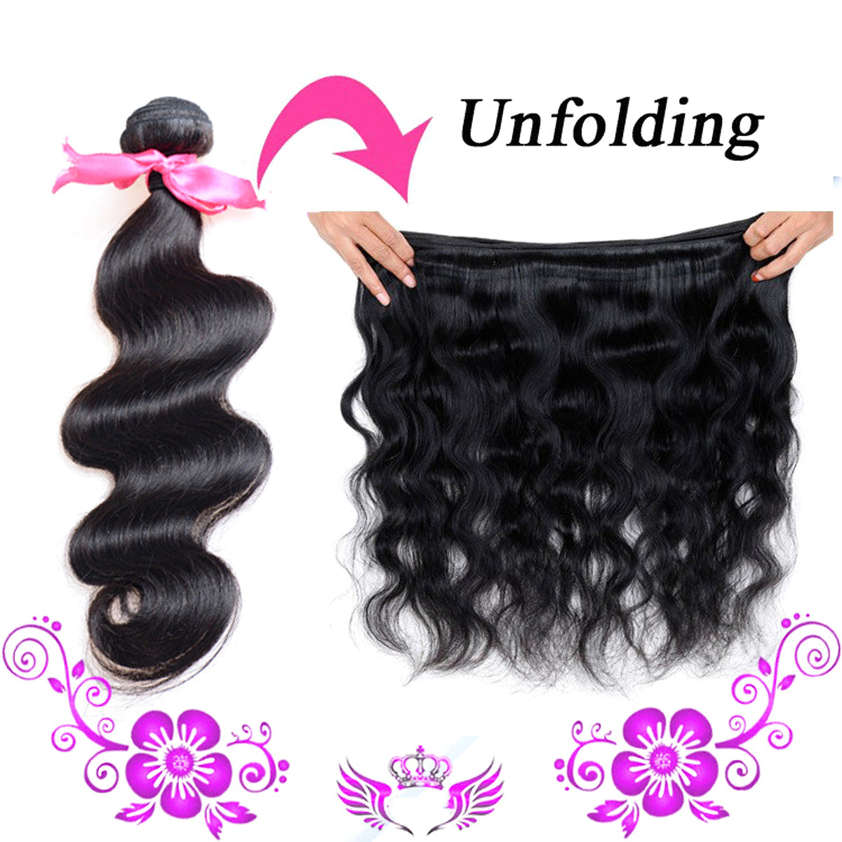 Peruvian virgin hair body wave Peru real human hair hair hair - enhanced image 3