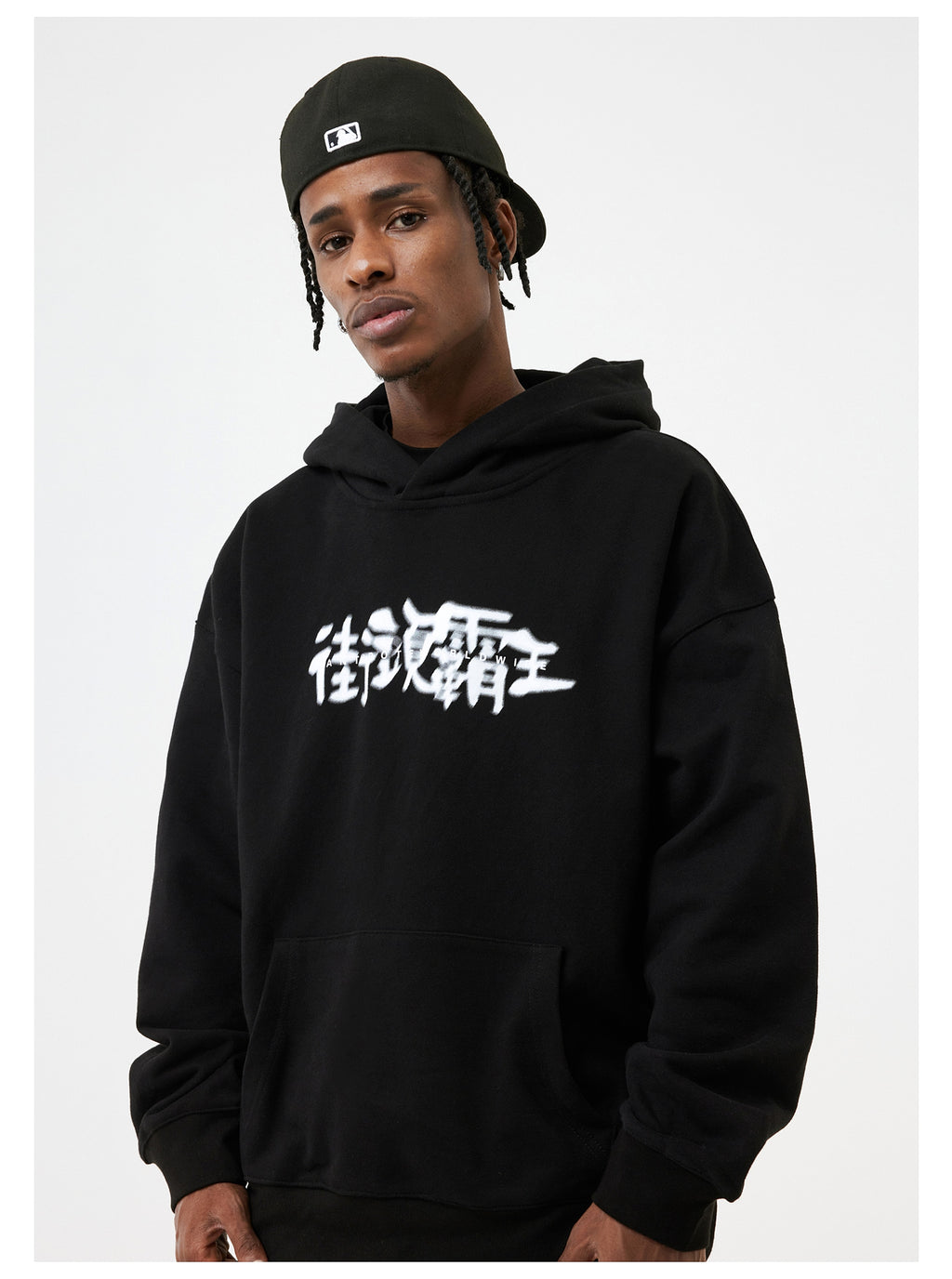 Phantom Font Thick Loose Hooded Sweater For Men And Women Couples - enhanced image 3