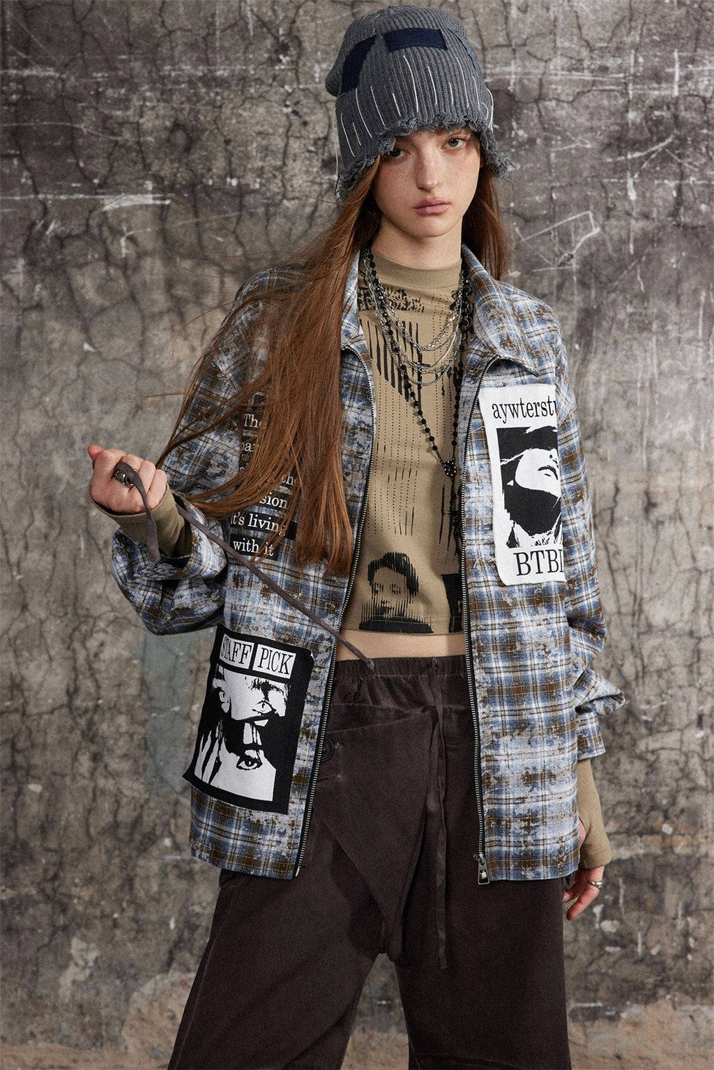 Plaid DressShirt For Women - enhanced image 3