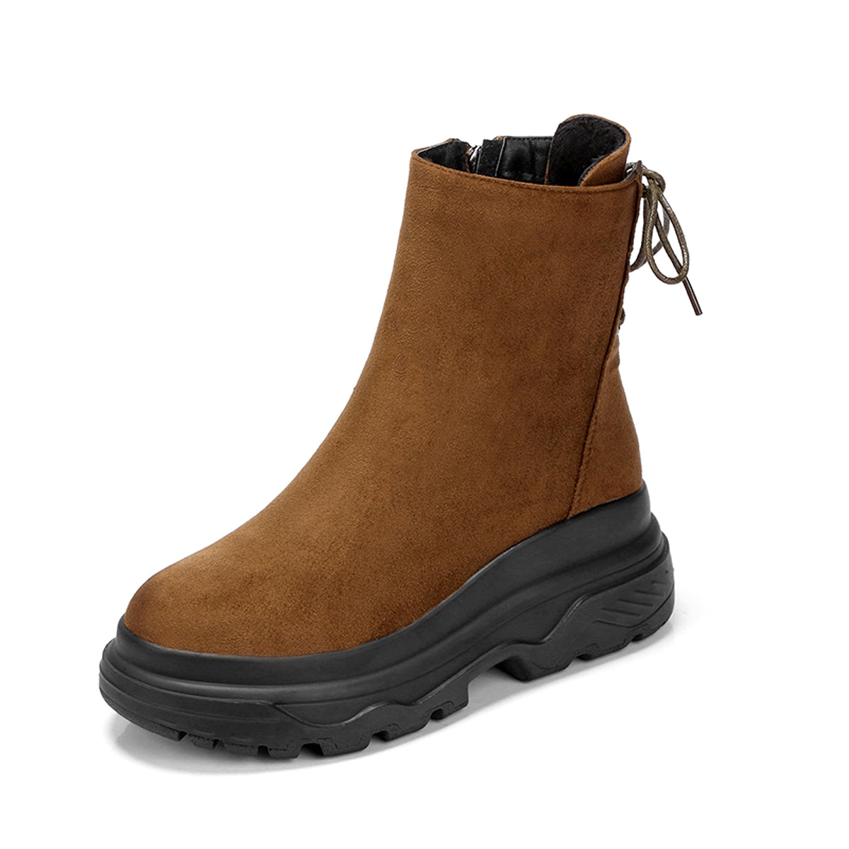 Platform rear lace-up boots - enhanced image 3
