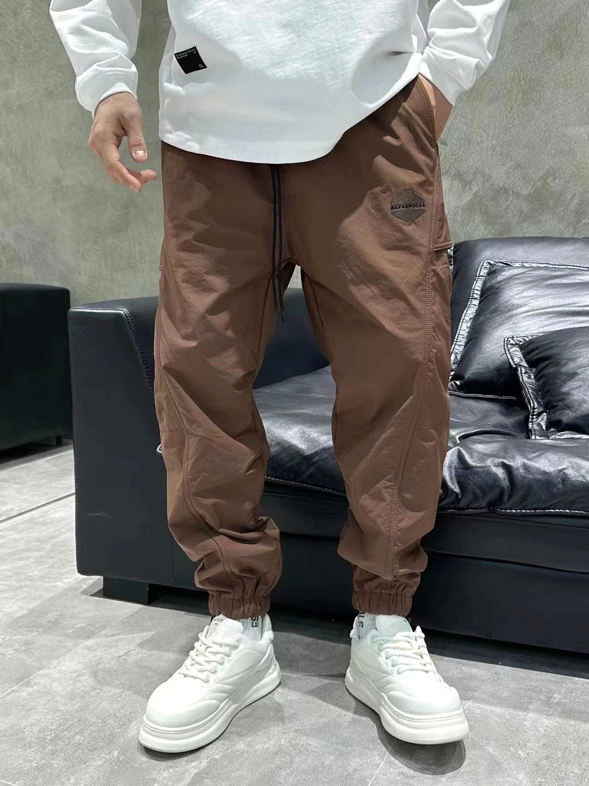 Plush And Thickened Leisure Wear Pants (Jeans) Men - enhanced image 3