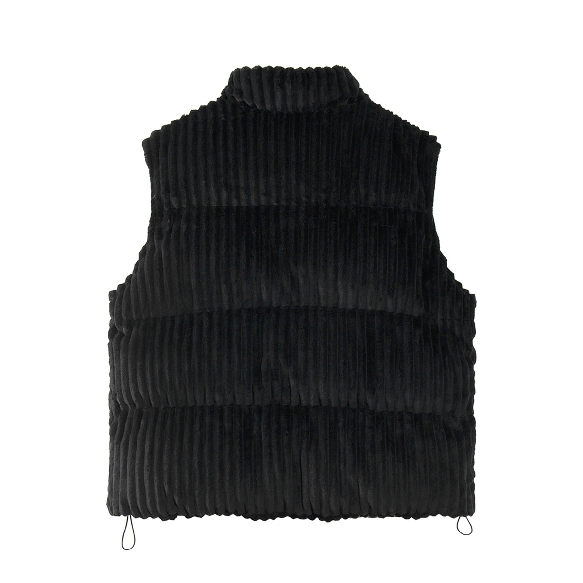 Polar Plush Stand-up Collar Cotton-padded Coat Men's Winter Loose Casual Pure Color Thickened Vest - enhanced image 3